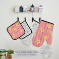 thumbnail image 5 of Cute Happy Stars 5 Pcs Kitchen Set Heat Resistant Oven Mitts and Non-Slip Pot Holders with Adjustable Cooking Apron, 5 of 6
