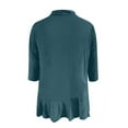 thumbnail image 4 of Women Cardigan Three Quarter Sleeve Solid Color Soft Elastic Casual All Occasions Wear, 4 of 4