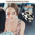 thumbnail image 6 of Unique Bargains Floral Makeup Bag Zipper Flower Cosmetic Pouch Black, 6 of 7
