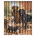 thumbnail image 1 of EREHome Labrador Retriever Dog art dogs Shower Curtain Polyester Fabric Bathroom Decorative Curtain Size 60x72 Inches, 1 of 1