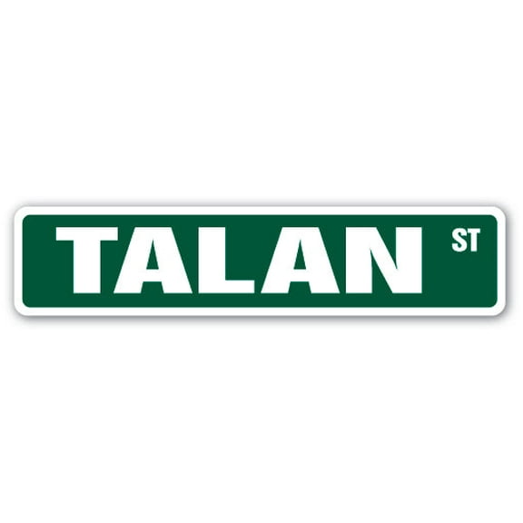 SignMission SS-TALAN 4 x 18 in. Childrens Name Room Street Sign - Talan