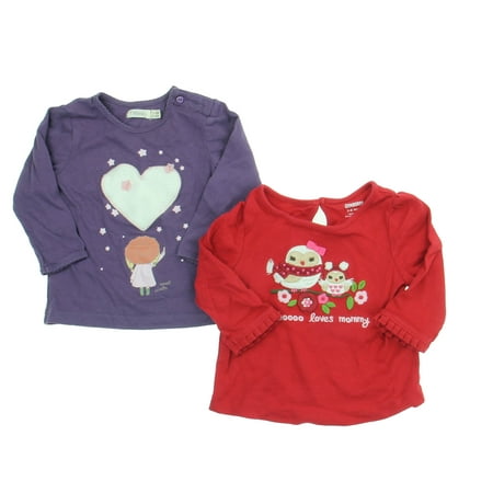 

Pre-owned Sfera | Gymboree Girls Red | Purple Long Sleeve T-Shirt size: 3-6 Months