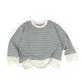 thumbnail image 2 of Sudadera con capucha para niños, moda, manga larga, cuello redondo, abrigo base, ropa holgada para niños, top de dos piezas falso a rayas versátil para niños, top de manga larga con cuello redondo, to, 2 of 4