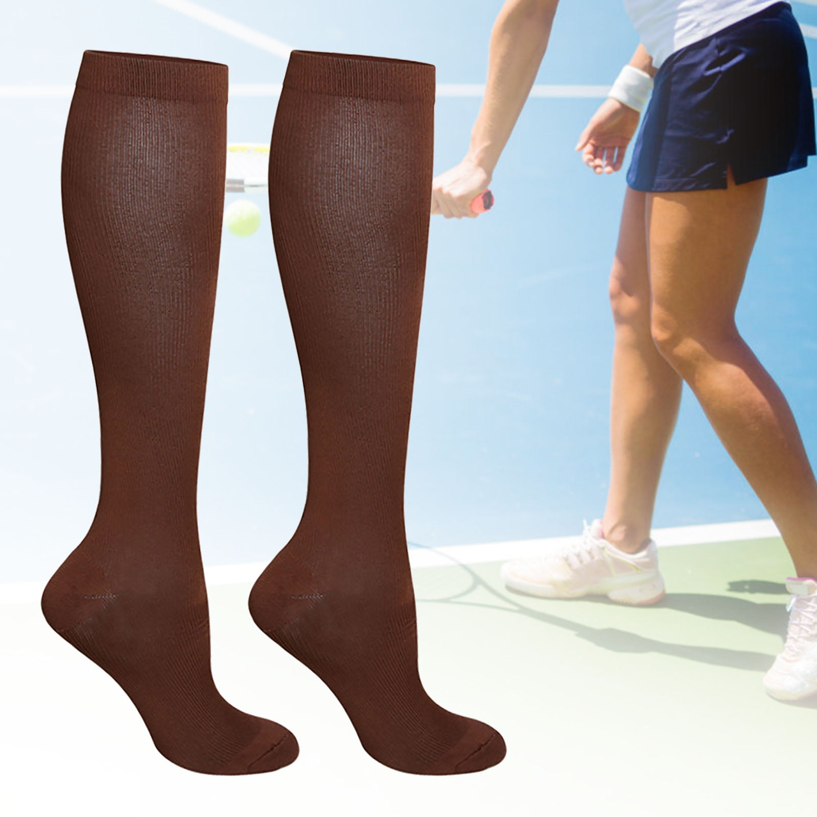 Details about   Outdoor Sport Compression Riding Sock Women Men Cycling Running Calf Length 