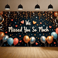 thumbnail image 4 of Colorful Balloons Welcome Back Banner Decorative Hearts Reunion for Indoor Celebration Office Home Decoration Gathering, 4 of 9