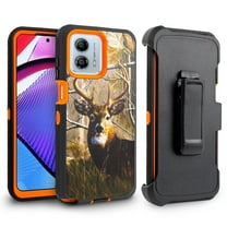 For Motorola Moto G STYLUS 5G 2023 Heavy Duty Rugged Shockproof Full Body Protection 360 Swivel Kicktand Holster Belt Clip And Built in Screen Protector Phone Cover Case - Deer