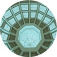 thumbnail image 1 of Ahgly Company Machine Washable Indoor Round Transitional Pine Green Area Rugs, 4' Round, 1 of 7