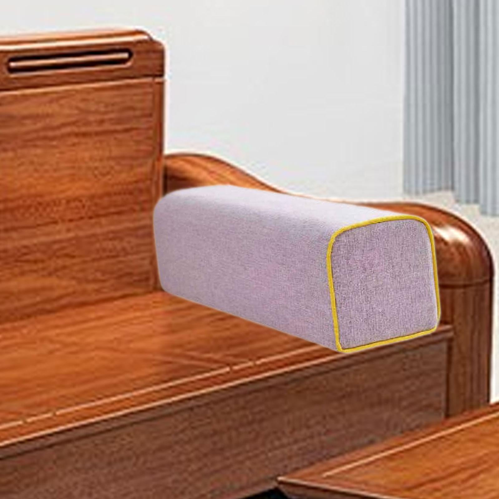 WLPZXP Armrest Cushion for The Couch, Linen Armrest Cushion, Ergonomic, Washable Cover, violet