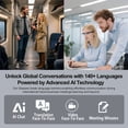 thumbnail image 3 of AI Smart Bluetoot Glasses for men and women, featuring AI chatbots. Supports translation in 164 languages, video translation and meeting notes, music playback and Hands-Free Calling., 3 of 9
