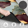 thumbnail image 4 of Crystal Fleece Car Floor Mats Set Of Four - Bottom Injection Molded For Easy Installation To Prevent Interior Contamination Suitable For Most Cars Green And Brown Gold Marble, 4 of 7