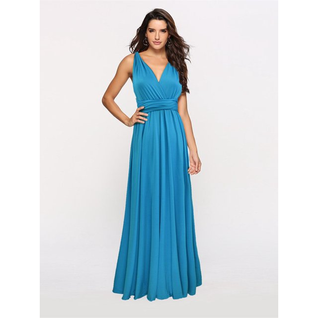 Sexy Women Boho Maxi Club Dress Red Bandage Long Dress Party Multiway Bridesmaids Convertible Infinity Robe Longue FemmeS Gao Jinjia LED