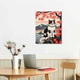 thumbnail image 2 of Nawypu Wall Scroll Art - Japanese Waving Cat - Cherry Blossom, 2 of 4