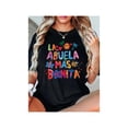 thumbnail image 1 of Female Letter Butterfly Flower Print T-shirt, Casual And Comfortable Round Neck Short Sleeve, 1 of 7