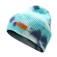 thumbnail image 2 of Baqcunre Beanies Hats Men, Hat Warm Chunky Cable Knit Tie Dye Hats Soft Stretch Thick Cute Knitted Cap for Cold Weather Hats, Beanie for Women, Baby Beanie, 2 of 8
