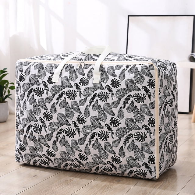 Sac de Rangement Grande Capacité avec Poignée, Sac de Rangement Pliable pour Couette et Couverture