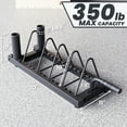 thumbnail image 3 of Synergee Horizontal Plate Storage Rack with Barbell Holders – Interchangeable Dividers, 350 lb Capacity, Fits Bumper & Cast Iron Plates, Wheels for Easy Mobility, 3 of 6