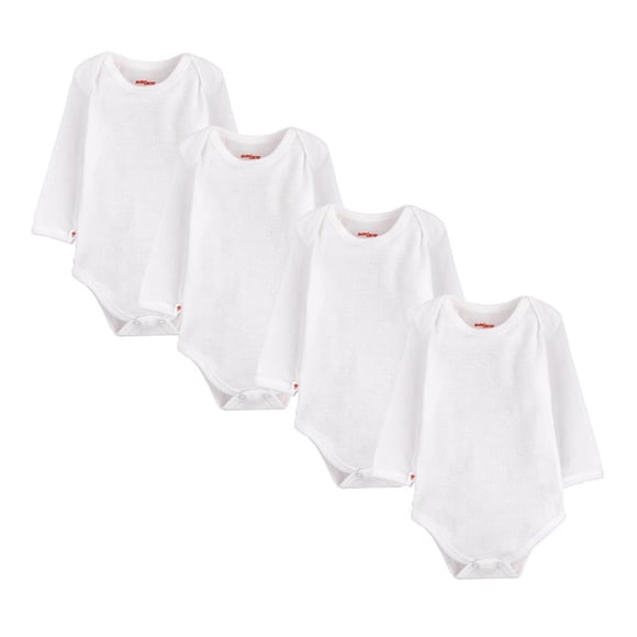 Pañalero Baby Creysi One For You Ropa de Bebé, Manga Larga Paquete de 4 Piezas