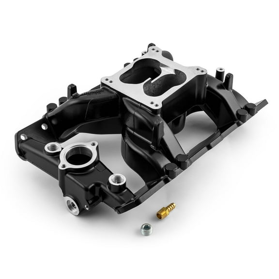 Speedmaster 1-147-075 Pontiac 326 350 389 400 428 455 MidRise Air Aluminum Intake Manifold [Black]
