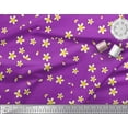 thumbnail image 2 of Soimoi Poly Georgette Fabric Plumeria Floral Print Fabric by Yard 52 Inch Wide, 2 of 3
