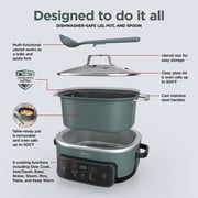 Ninja 8-in-1 PossibleCooker Plus 7.5 Qt Multi-Cooker, Slow Cooker, Steamer, Dutch Oven, MC2000 Sage Green