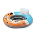 thumbnail image 2 of Bestway CoolerZ Rapid Rider Inflatable Lake Pool Tube Float, Orange, 2 Pack, 2 of 8
