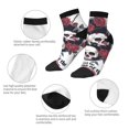 thumbnail image 5 of Rocae Gothic Skulls And Roses for Premium Adult Socks,Comfortable, Breathable, and Durable Socks, Perfect for Everyday Wear, 5 of 7