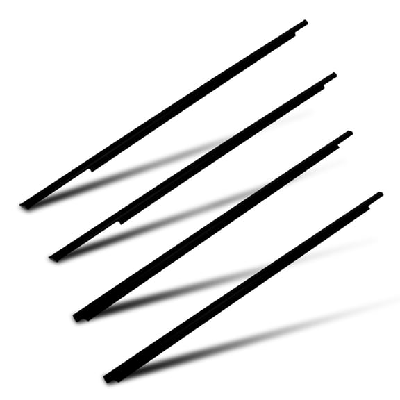 cciyu 4PCS Black Window Molding Trim Compatible with 2004-2009 For Toyota For Prius OEM 75720-47010 75730-47010 75740-47010 – Noise Reduction & Leak Proof