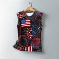 thumbnail image 5 of GERsome 4th of July Tank Tops for Women Summer American Flag Patriotic Tank Crewneck Sleeveless Loose T-Shirts S-5XL, 5 of 5