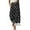 Black, variant on Tqcoqu Women's Polka Dot Wide Leg Pants,Drawstring Elastic Waist Lace Hem Casual Y2K Long Trousers with Side Pockets