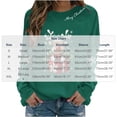 thumbnail image 5 of Ichuanyi Womens Christmas Long Sleeve Crewneck Sweatshirts Christmas Print Casual Pullover Cute Xmas Shirt Top, 5 of 5