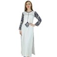 thumbnail image 1 of Bimba Kurta Kurti Blanche pour Femmes, Georgette Droite à Manches Longues, Cadeau, 1 of 8
