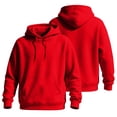 thumbnail image 5 of HAJWOH Men's Hoodie Long Sleeve Hooded Collar Sweatshirt Drawstring Kangaroo Pockets Athletic Pullover, 5 of 5