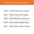 thumbnail image 2 of Max Advanced Brakes - Brake Kit for 2004-2005 Chevy Classic 1997-2003 Malibu Pontiac Grand Am Oldsmobile Alero Front Replacement Cross Drilled Disc Brake Rotors and Ceramic Brake Pads, 2 of 9