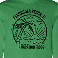 thumbnail image 4 of Inktastic Summer Vacation Mode Pensacola Beach Florida Long Sleeve T-Shirt, 4 of 5