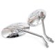 thumbnail image 4 of Universal Motorcycle Oval Chrome Rearview Mirrors 10MM Motorbike Side Mirror For Yamaha xt 600 virago 125 535 1100 vmax 1200, 4 of 5