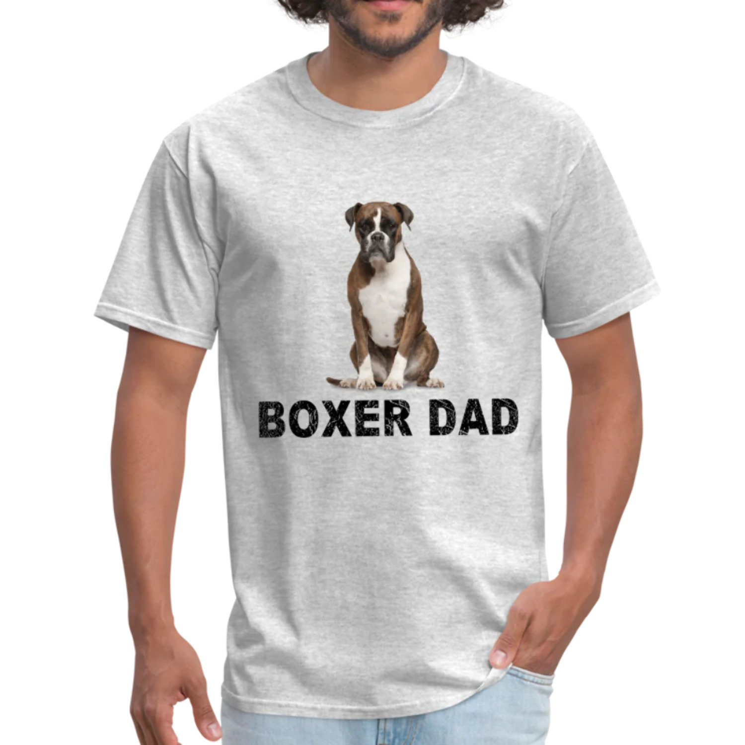 Boxer Dad Shirt, Dog Dad TShirt, Gift For Dog Lover, Dog Tshirt, Gift for Boxer Dad, Dog Papa Tee, Dog Dad Gift, Boxer Lover Shirt - image 2 of 11