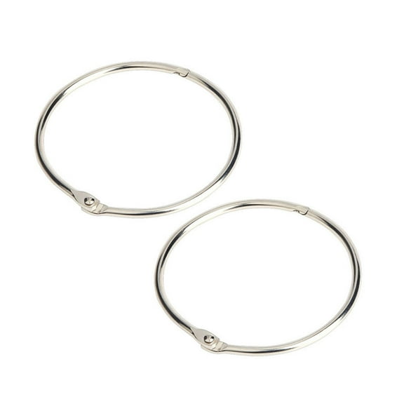 Worgeous  100 Pcs Circle Rings with Clips Memo Filing Binder