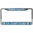 thumbnail image 1 of Cadre de Plaque d'Immatriculation Chromé U.s. Coast Guard Semper Paratus, 1 of 1