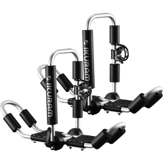 Ikuram Kayak/Surf/Ski Roof Carrier Rack, Automotive Rack Load Bars, 4-in-1