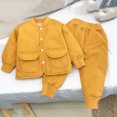 thumbnail image 4 of ATOGUTA Girls Winter Outfits Winter Coats and Matching Pants Lightweight Puffer Jacket Clothing Set Snowsuit Ski Suit Yellow, 4 of 6