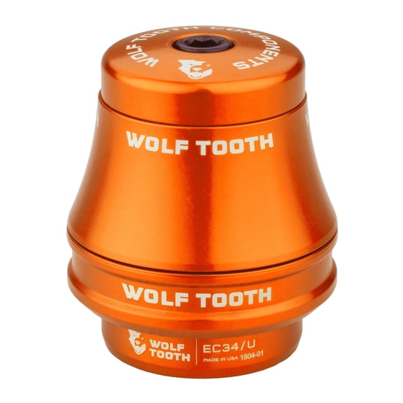 Wolf Tooth Premium Headset - EC34/28.6 Upper, 35mm Stack, Orange