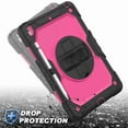 thumbnail image 4 of Dteck iPad 9th/ 8th/ 7th Generation Case (iPad 10.2 Case 2021/ 2020/ 2019) with Screen Protector Pencil Holder Kickstand Hand/ Shoulder Strap,Durable Protective Case for iPad 10.2 inch,black+rose, 4 of 4