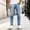 Blue, variant on Mens Pants Streetwear Moto Stretch Fit Pants for Music Festival, Lightweight Pants with Pockets