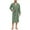 Army Green, variant on Mens Robe Lightweight 100% Cotton Summer Bathrobe Knit Long Sleeve Kimono Robe with Pockets (Blue, 2XL)