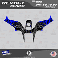 thumbnail image 4 of Kalair GFX Graphics Kit for Honda ATV DRR DRX50 DRX70 DRX90 (All Years) Revolt Series, 4 of 6