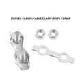 thumbnail image 4 of stanreset 6pcs Rope Clip Double Grips Clamps Ropes Hardware Yacht Accessories Fitting 316 Stainless Steel Cable Fixing Tools Type 3, 4 of 8