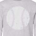 thumbnail image 4 of Inktastic Distressed Baseball in White Long Sleeve Youth T-Shirt, 4 of 5