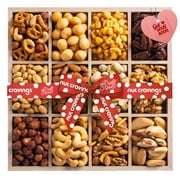 Get Well Soon Gift Basket, Nut Arrangement Platter   Red Ribbon (7 Piece Assortment) Feel Better After Surgery Recovery Care Package Variety, Healthy Food Kosher Snack Box for Women, Men, Adults