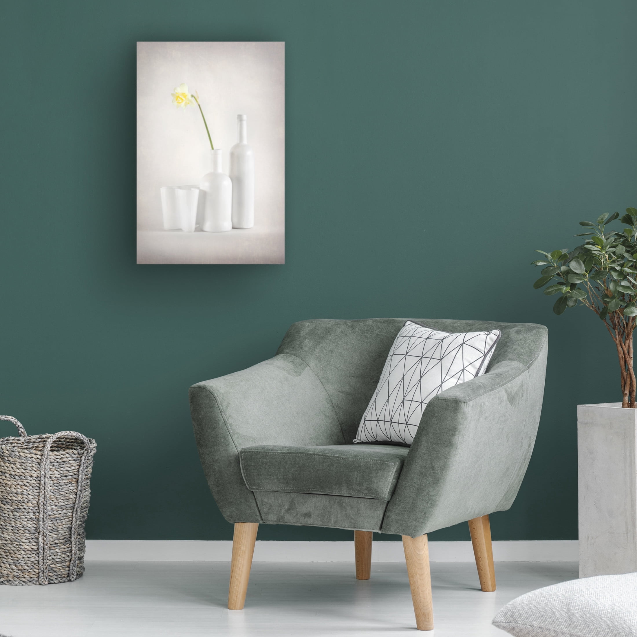 Canvas Wall Art - Richie Hatch 'Whitebloom' Wall Art for Living Room, Bedroom, or Office Décor by Trademark Fine Art - 30 x 47 Inches