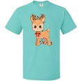 thumbnail image 3 of Inktastic Cute Christmas Reindeer with Christmas Lights T-Shirt, 3 of 5